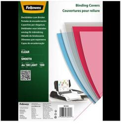 Fellowes Előlap, A4, 180mikron, PET, FELLOWES, víztiszta, 100db/cs (5384601) - iconink