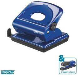 Rapid Lyukasztó, kétlyukú, 25 lap, fém, RAPID "FMC25", kék (5000283) - iconink