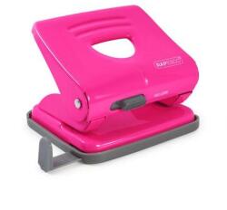 Rapesco Lyukasztó, kétlyukú, 25 lap, fém, RAPESCO "825", pink (1360) - iconink