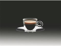  Espresszos csésze rozsdamentes aljjal, duplafalú, 6, 5cl, 2db-os szett, "Thermo (1210TRM004)
