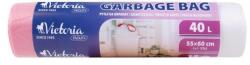 Victoria Szemeteszsák, zárószalagos, 40 l, 15 db, VICTORIA FACILITY - iconink
