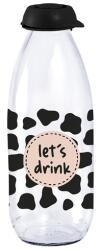 SOLMAZER IRIS Lets Drink üveg palack 1.000ml, fekete pöttyös (111741-011) - bestbyte