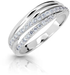 Cutie Jewellery Z6716-3352-10-X-2 lenyűgözően csillogó gyűrű fehéraranyból 56 mm