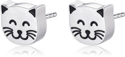 S'Agapõ S`Agapõ Gyönyörű acél fülbevalók macska CLICK SCK154