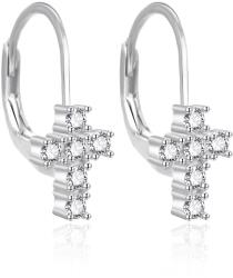 Agato Ezüst lógó fülbevaló Kereszt AGT-E110LW