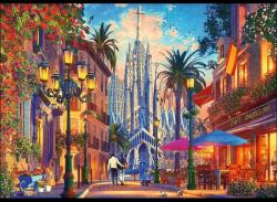 Trefl 10793 - Premium Quality puzzle - Barcelona, Spanyolország - 1000 db-os puzzle