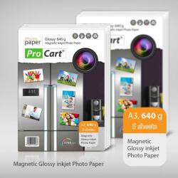 Procart Hartie Foto Magnetica Procart 640g/mp A3 5 Coli Rezolutie 5760dpi 297 x 420mm Glossy (MHA3)