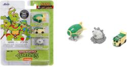Jada Toys Toys 253281000 Tini Ninja Teknőcök nano fém autószett - 3 db-os (253281000)