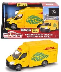 Majorette Mercedes-Benz Sprinter DHL kisautó fénnyel és hanggal (213742000) (213742000)
