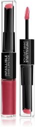 L'Oréal Infallible 24H hosszan tartó rúzs és ajakfény 2 az 1-ben árnyalat 804 Metro Proof Rose 5, 7 g