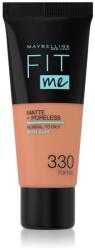 Maybelline New York Fit Me! Matte+Poreless pórusösszehúzó és mattító alapozó normál és olajos bőrre árnyalat 330 Toffee 30 ml