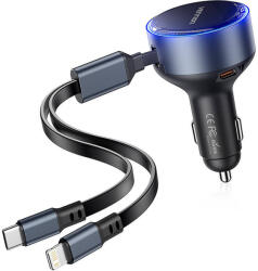 Vention FFOB0 USB-C car charger + USB-C/Lightning 30W cable (FFOB0) - scom