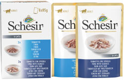 Schesir 24x85g Schesir Mix: tonhal + tonhal & farkassügér nedves macskatáp