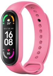 Szilikon szíj XIAOMI Mi Band 5 / 6 / 7 rózsaszín (06)