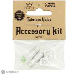 Peaty's Peatys x Chris King MK2 Tubeless Valve Service Kit, ezüst