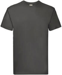 Fruit of the Loom Uniszex póló Rövid ujjú Fruit of the Loom Super Premium Tee - 3XL, Világos grafitszürke