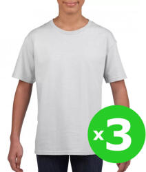 Gildan Csomag akciós póló (min. 3 db) Gyerek póló Gildan GIB64000 Softstyle Youth T-Shirt -XS, White
