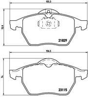 BREMBO set placute frana, frana disc BREMBO P59022 (P59022)