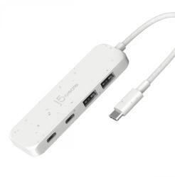 j5create Eco-Friendly USB-C to 4-Port Type-C & Type-A Gen 2 Hub fehér (JCH342EW-N)