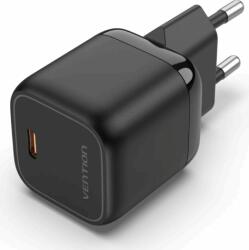 Vention FAKB0-EU USB-C Hálózati Töltő Adapter 30W - Fekete (FAKB0-EU)