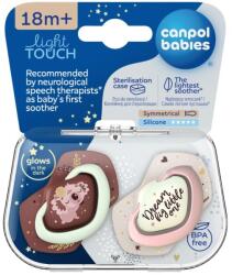 Canpol babies Canpol babies, Sleepy Koala, suzeta din silicon, simetrica, 18m+, 2 buc. , roz