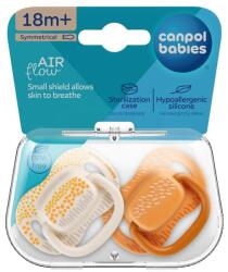 Canpol babies Canpol babies, Mountains, suzeta din silicon, simetrica, galben, 18 luni+