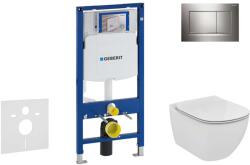 Geberit Duofix - Set de instalare încastrată, toaletă și capac Ideal Standard Tesi, clapetă Sigma30, crom 111.300. 00.5 NF6 (111.300.00.5 NF6)
