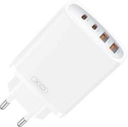 XO CE22 2x USB-C / 2x USB-A Hálózati Gyorstöltő Adapter 45W - Fehér (CE22)