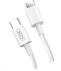 XO NB124 USB-C apa - USB-C apa Adat- és töltőkábel 1m - Fehér (6920680865963)