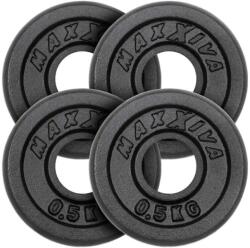 MAXXIVA Súlytárcsa szett 4 db 2 kg öntöttvas fekete (ZFF38020_SL2) Súlytárcsa