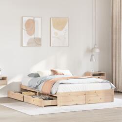 vidaXL tömör fenyőfa ágy matrac nélkül 160 x 200 cm (3301666)