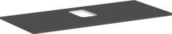 Hansgrohe Xelu Q Pultlap 1180/550 középkivágással, csaptelep lyukkal rendelkező mosdótálhoz, matt szürke 54122910 (54122910)