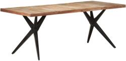 vidaXL tömör újrahasznosított fa étkezőasztal 200 x 90 x 76 cm (323573)