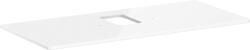 Hansgrohe Xelu Q Pultlap 1180/550 középkivágással, csaptelep lyukkal rendelkező mosdótálhoz, magasfényű fehér 54122050 (54122050)