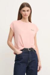 Pepe Jeans pamut póló LORENA női, PL505998 - rózsaszín XL