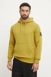 Calvin Klein pamut melegítőfelső zöld, férfi, nyomott mintás, kapucnis, J30J323430 - zöld M