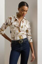 Ralph Lauren pamut ing női, galléros, fehér, regular, 200957119 - fehér S
