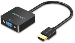 Vention HDMI -> VGA, 0, 15m, (+ Micro USB/F & Audio Port, fekete), konverter (42161) - bbmarket