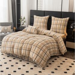  Lenjerie microplus PLAID crem Dimensiune lenjerie de pat: 2 buc 70 x 90 cm | 200 x 220 cm Lenjerie de pat