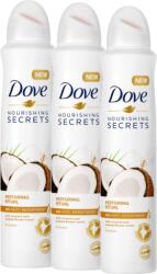 Dove Nourishing Secrets Coconut & Jasmine, deodorant spray femei, 3 x 250 ml (39449)