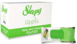 Sleepy Apple, servetele umede bebe, 12 pachete x 120, 1440 buc (13323)
