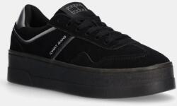 Tommy Hilfiger velúr sportcipő THE GREENWICH FLATFORM ELEVATED fekete, EN0EN02676 - fekete Női 38