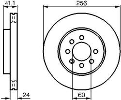 Bosch féktárcsa BOSCH 0 986 478 286 (0 986 478 286)