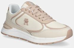 Tommy Hilfiger bőr sportcipő CASUAL FASHION RUNNER LTHR bézs, FW0FW08325 - bézs Női 38