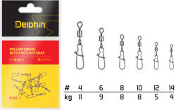 Delphin Rolling Swivel with Fastlock Snap (BN/12) (969B01012)
