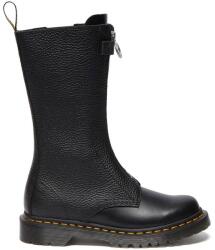 Dr. Martens bőr csizma 1b99 Frnt Zip fekete, női, lapos talpú, DM32053001 - fekete Női 37