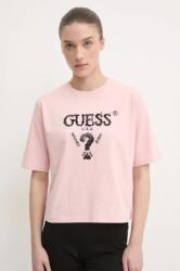 Guess pamut póló AURLIE női, rózsaszín, V4YI06 I3Z14 - rózsaszín XS