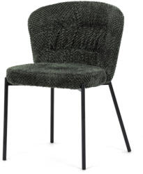 Artium Étkezőszék, zöld szövet, fekete fém lábak (CT-W1077_GRN2)