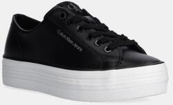 Calvin Klein bőr sportcipő BOLD VULC FLATF LOW LTH IN fekete, YW0YW01633 - fekete Női 40
