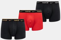 Nike boxeralsó 3 db piros, férfi, 0000KE1008 - fekete S